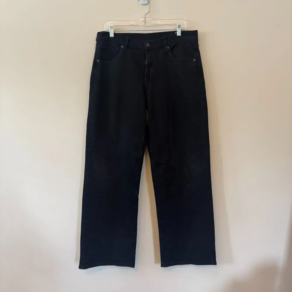 Gap 90s Loose Low Rise Black Wash Jeans Size 10 / 30 Regular